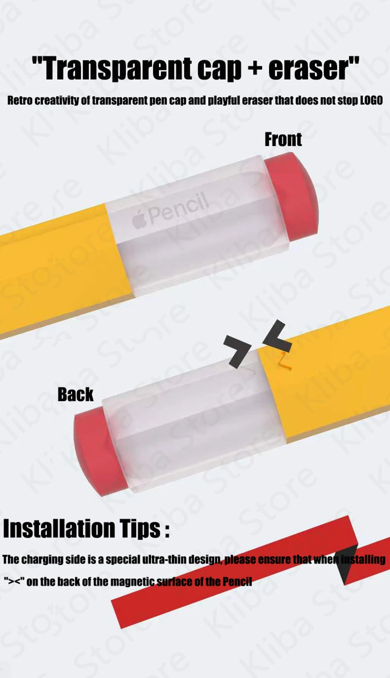 Silicone Pencil Case For Apple Pencil 2nd 1st Tablet Touch Stylus Pouch Portable Protective Cover