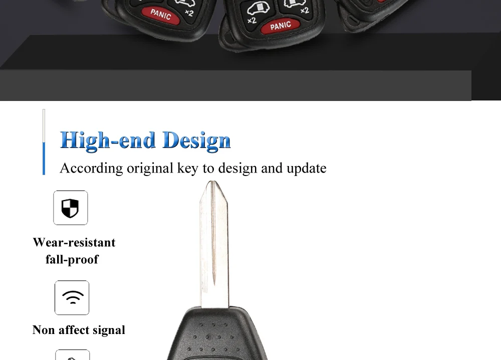 315/433Mhz ID46 Remote Car Key Entry Transmitter for Dodge RAM JEEP Commander Compass Grand Cherokee Liberty Wrangler Chrysler