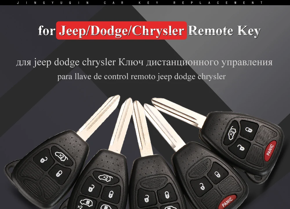 315/433Mhz ID46 Remote Car Key Entry Transmitter for Dodge RAM JEEP Commander Compass Grand Cherokee Liberty Wrangler Chrysler
