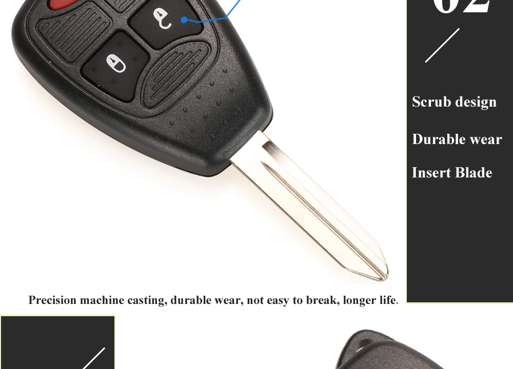 315/433Mhz ID46 Remote Car Key Entry Transmitter for Dodge RAM JEEP Commander Compass Grand Cherokee Liberty Wrangler Chrysler