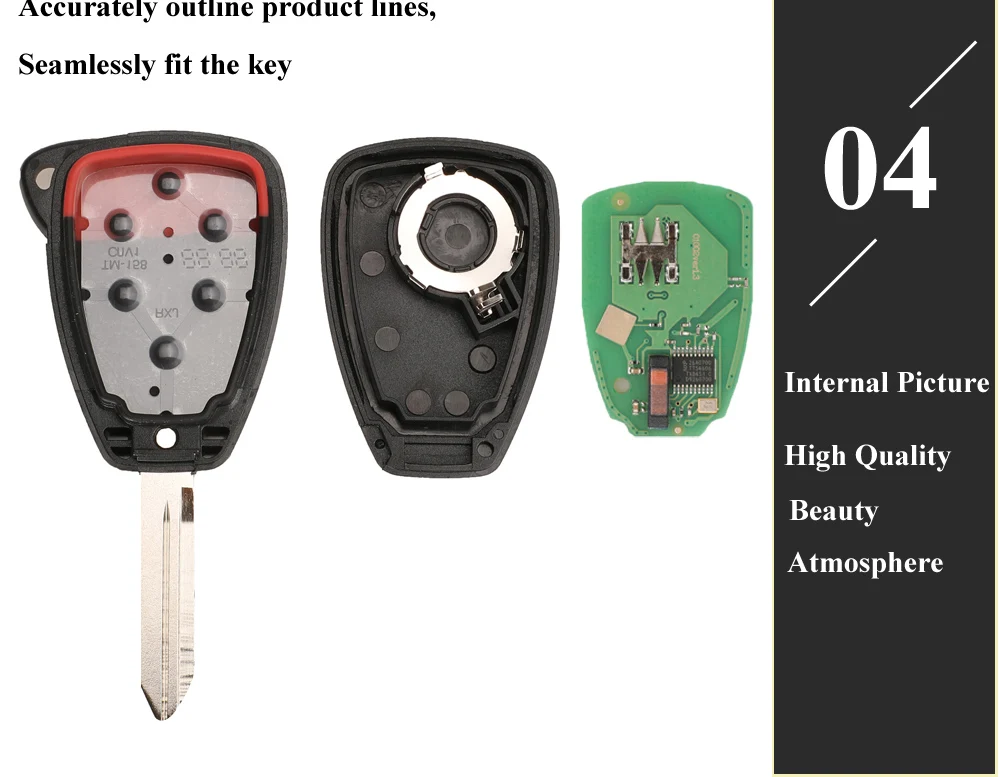 315/433Mhz ID46 Remote Car Key Entry Transmitter for Dodge RAM JEEP Commander Compass Grand Cherokee Liberty Wrangler Chrysler