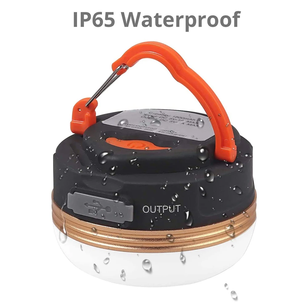 10W High Power Camping Lantern Tents Lamp 1200mah USB Rechargeable Portable Camping Lights Outdoor Hiking Night Hanging Lamp