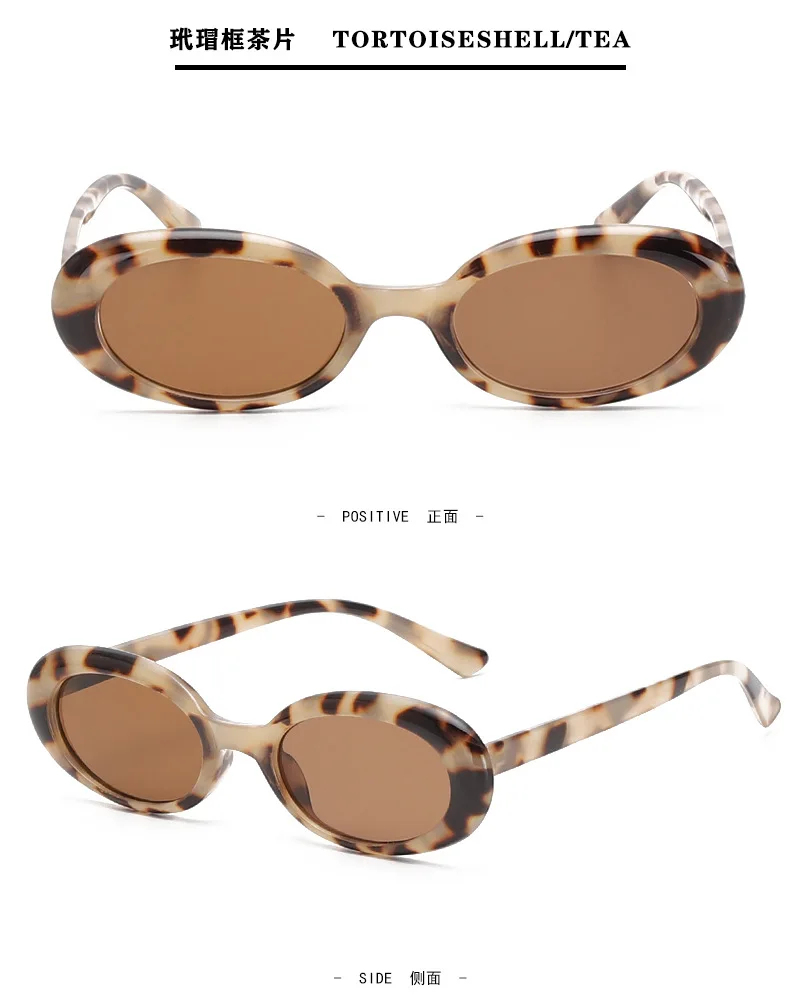 Retro Oval Sunglasses Small Frame Sunglasses For Women Men Jelly Color Gothic Glasses UV400 Fashion Shades Oval Mirror 2026 New