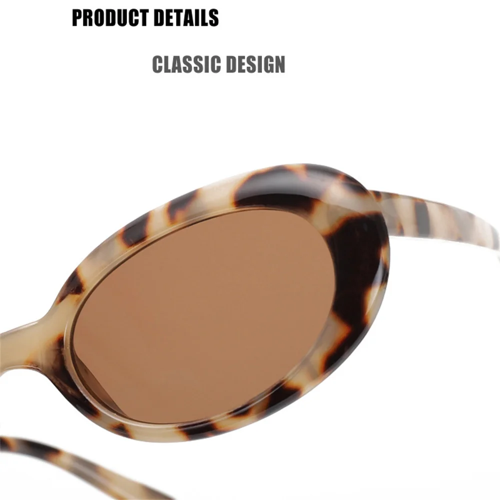Retro Oval Sunglasses Small Frame Sunglasses For Women Men Jelly Color Gothic Glasses UV400 Fashion Shades Oval Mirror 2026 New
