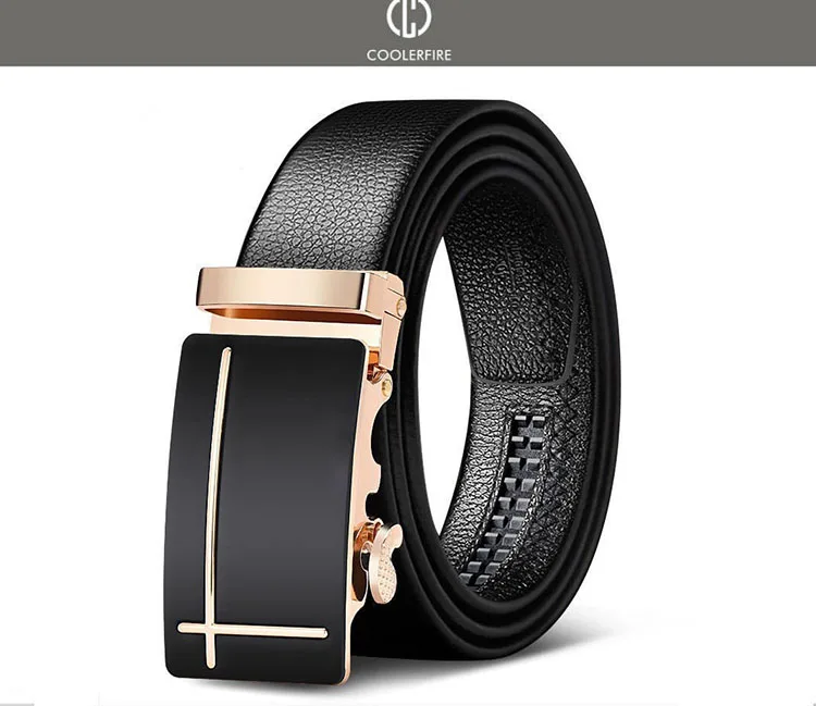 Men Belts Automatic Buckle Belt Genune Leather High Quality Belts For Men Leather Strap Casual Buises for Jeans