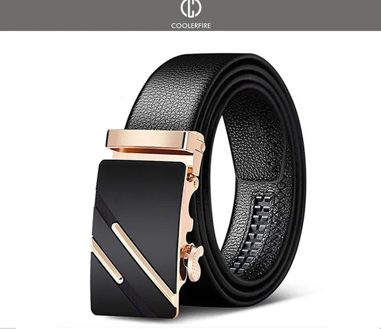 Men Belts Automatic Buckle Belt Genune Leather High Quality Belts For Men Leather Strap Casual Buises for Jeans
