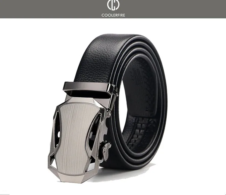 Men Belts Automatic Buckle Belt Genune Leather High Quality Belts For Men Leather Strap Casual Buises for Jeans