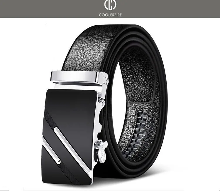 Men Belts Automatic Buckle Belt Genune Leather High Quality Belts For Men Leather Strap Casual Buises for Jeans