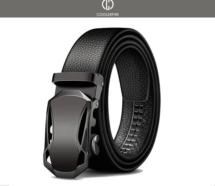 Men Belts Automatic Buckle Belt Genune Leather High Quality Belts For Men Leather Strap Casual Buises for Jeans