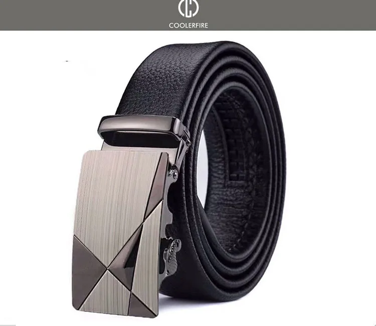 Men Belts Automatic Buckle Belt Genune Leather High Quality Belts For Men Leather Strap Casual Buises for Jeans