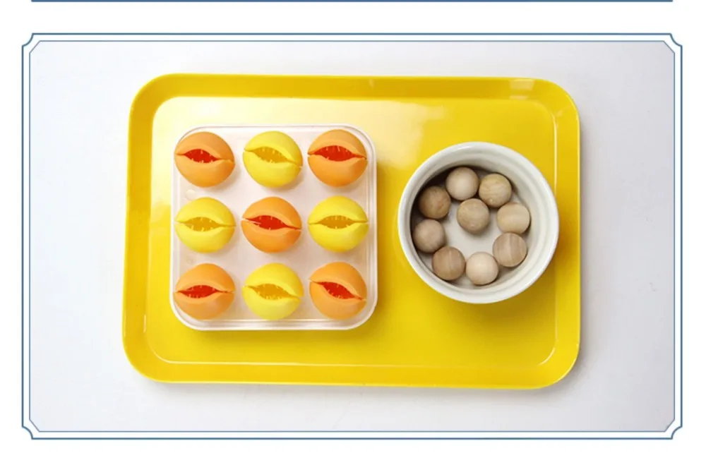 Montessori Educational Toys Ball Color Matching Game Kids Fingers Fine Motor Skill Preliminary Exercise Practicial Life Activity