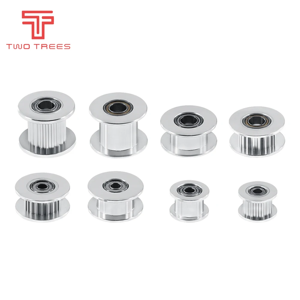 GT2 Type Passive Synchronous Wheel 16/20 Tooth Teeth Aluminum Timing Drive Pulley for 3D Printer Gear Idler Pulley Wide 6mm/10mm