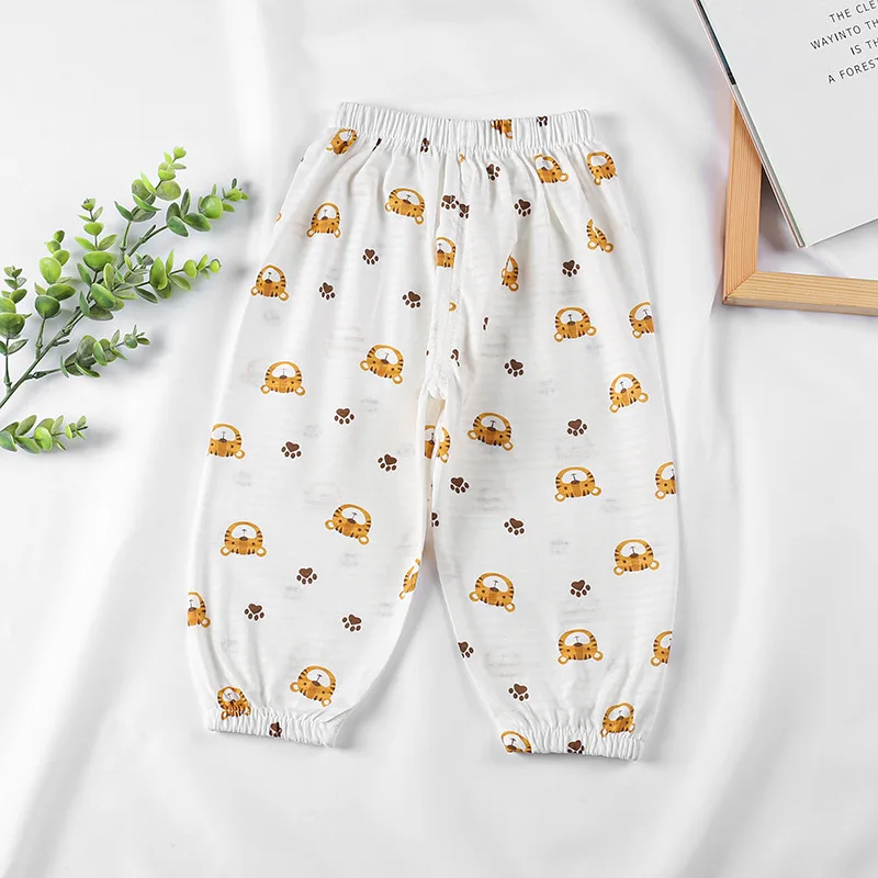 Summer New Style Children's Cotton Anti- Mosquito Pants for Boys and Girls Thin Loose Casual Bloomers for Boys and Girls KF052