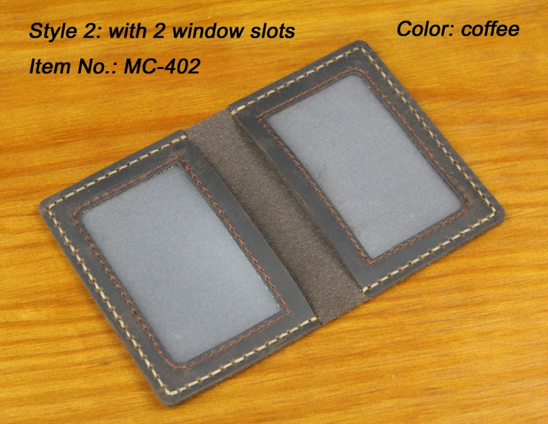 Luxury Handmade Genuine Leather Business Card Holder Men Leather Credit Card Case Small Women Card ID Holder Cover Card Wallet