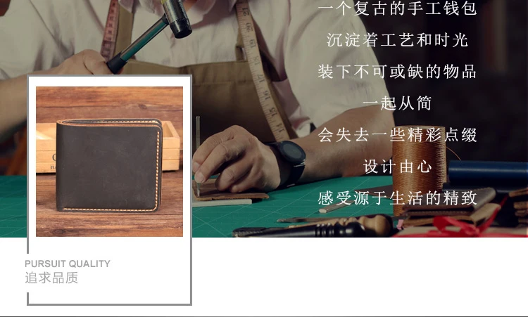 Luxury Handmade Genuine Leather Business Card Holder Men Leather Credit Card Case Small Women Card ID Holder Cover Card Wallet