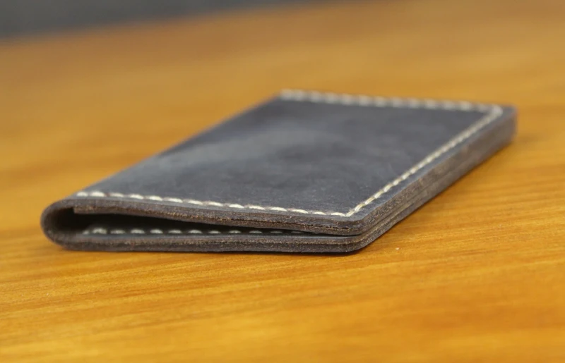 Luxury Handmade Genuine Leather Business Card Holder Men Leather Credit Card Case Small Women Card ID Holder Cover Card Wallet