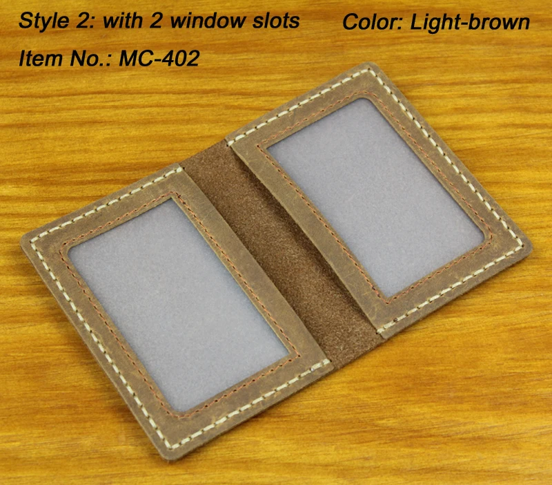 Luxury Handmade Genuine Leather Business Card Holder Men Leather Credit Card Case Small Women Card ID Holder Cover Card Wallet