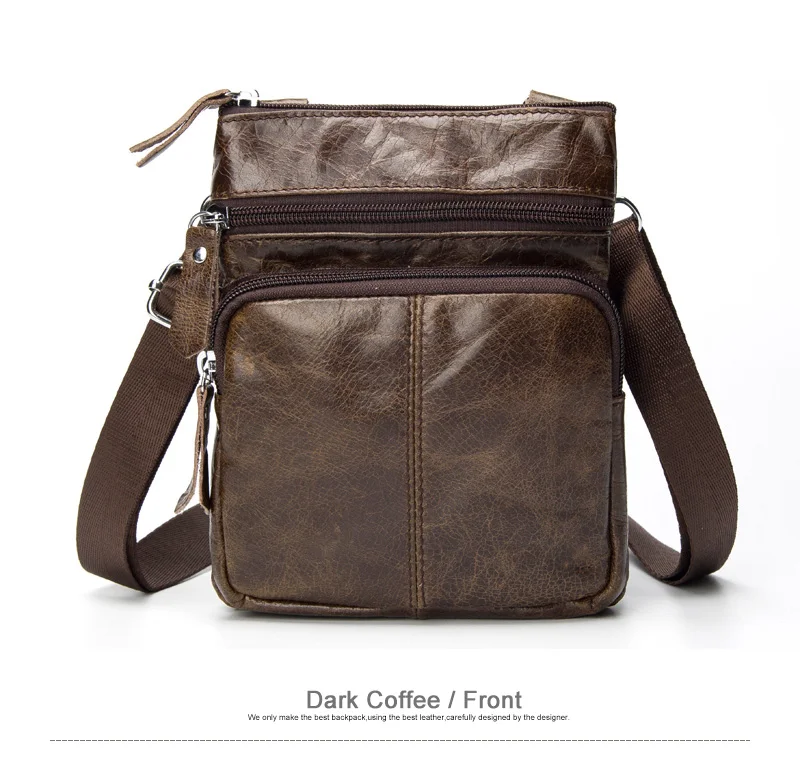 Small Messenger Crossbody Shoulder Men Bag Genuine Leather Handbag Cross Body Male For Hit Side Little Vintage Sac Bolso Bolsa