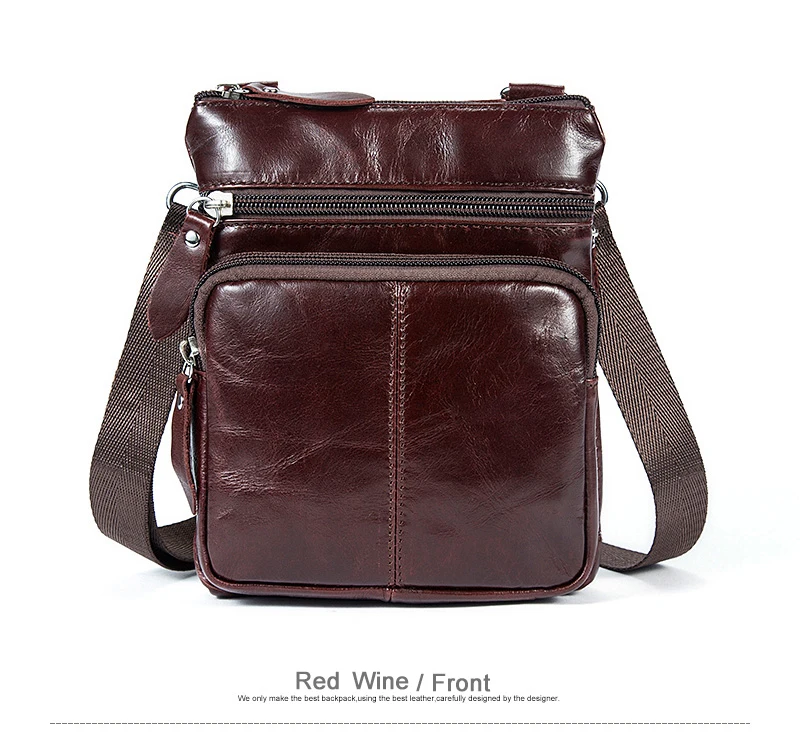 Small Messenger Crossbody Shoulder Men Bag Genuine Leather Handbag Cross Body Male For Hit Side Little Vintage Sac Bolso Bolsa