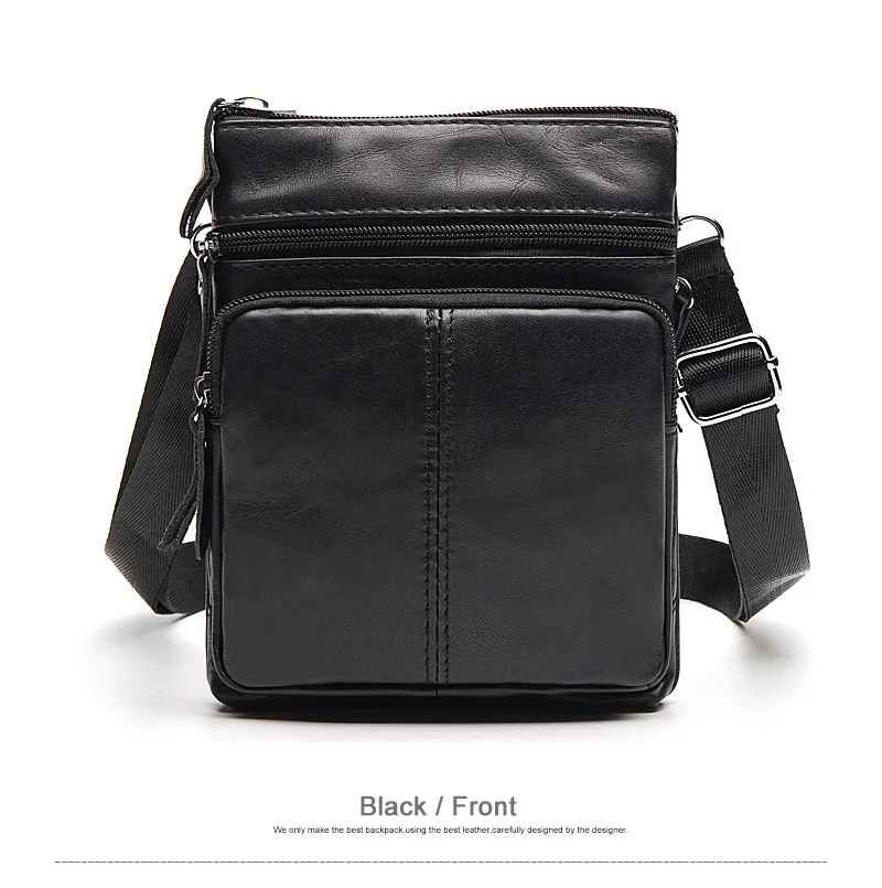 Small Messenger Crossbody Shoulder Men Bag Genuine Leather Handbag Cross Body Male For Hit Side Little Vintage Sac Bolso Bolsa