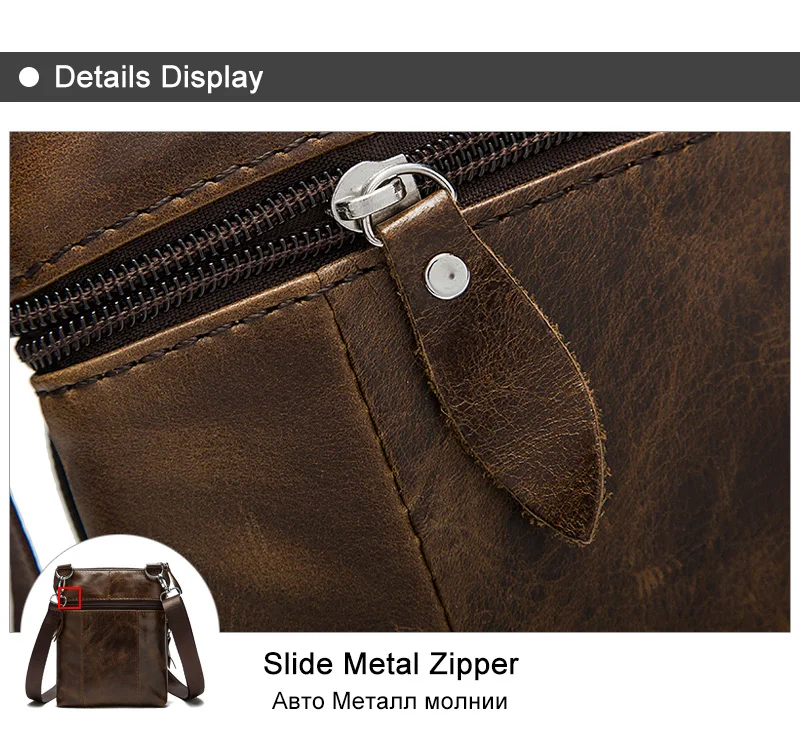 Small Messenger Crossbody Shoulder Men Bag Genuine Leather Handbag Cross Body Male For Hit Side Little Vintage Sac Bolso Bolsa