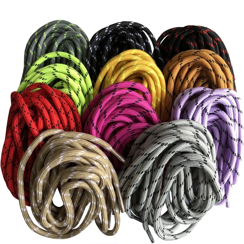 160 -180 cm Fashion Nice Color Round Shoe Strings Laces Shoelace for Hiking Working Boots