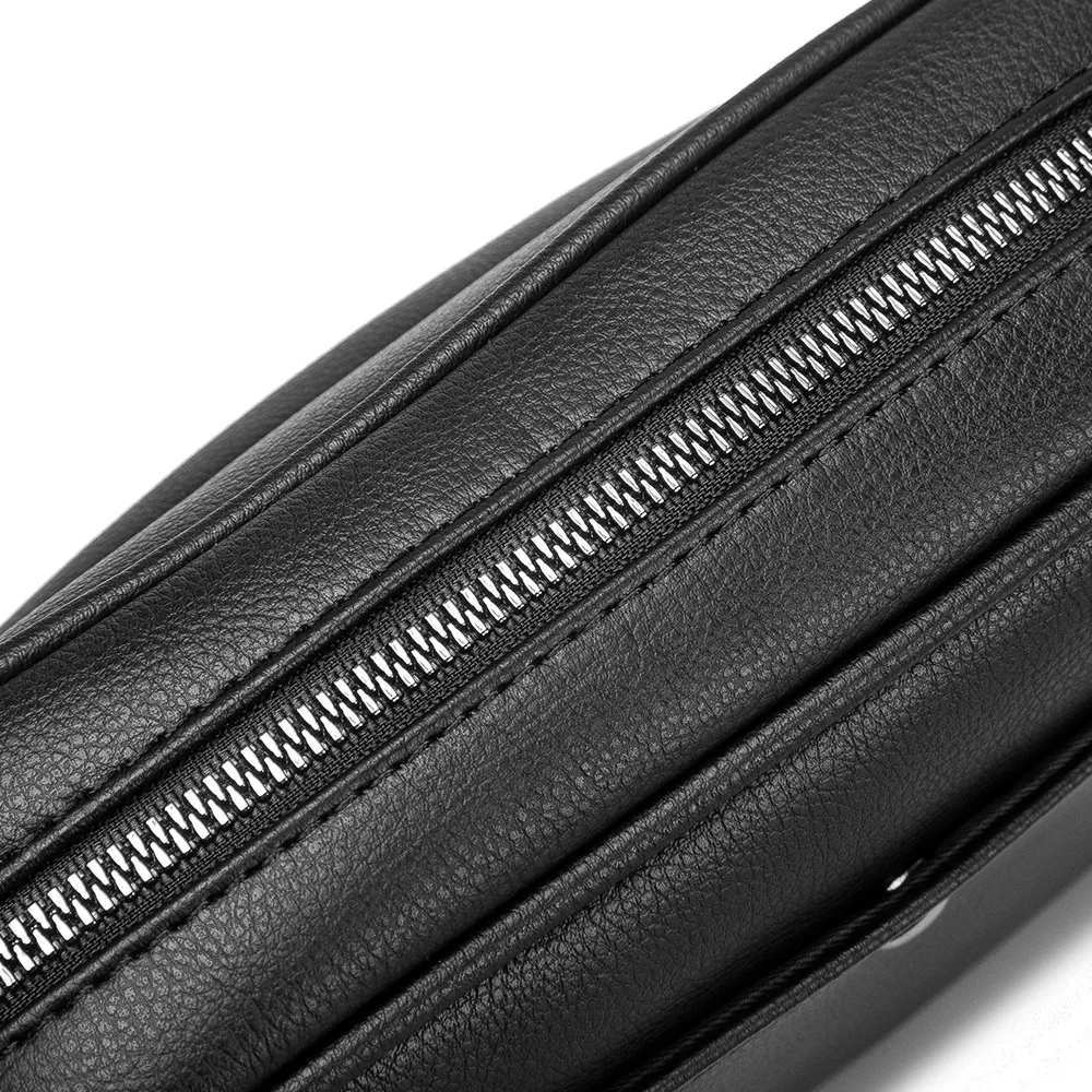 Fashion Luxury Men's Crossbody Bag Business PU Leather Shoulder Bags Men Solid Flap Messenger Bag Men Zipper Ipad Bag 2025 New