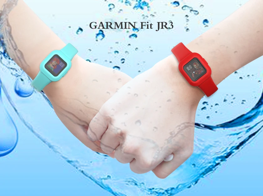 Sport Silicone Replacement Strap Band For Garmin Fit JR3 Activity Tracker JR 3 Bracelet Watchband SmartWatch For Children kids