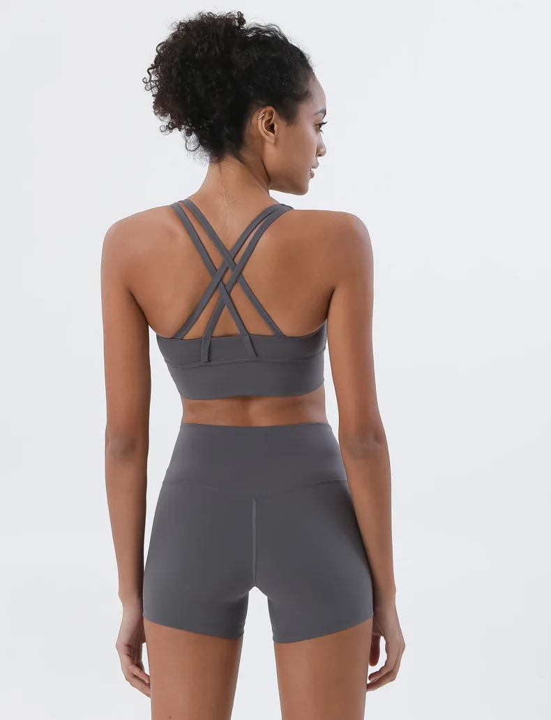 SOISOU Nylon Gym Short Yoga Fitness Women Cycling Shorts Tight Elastic Breathable High Waist Sports Pants No T Lines 13 Colors