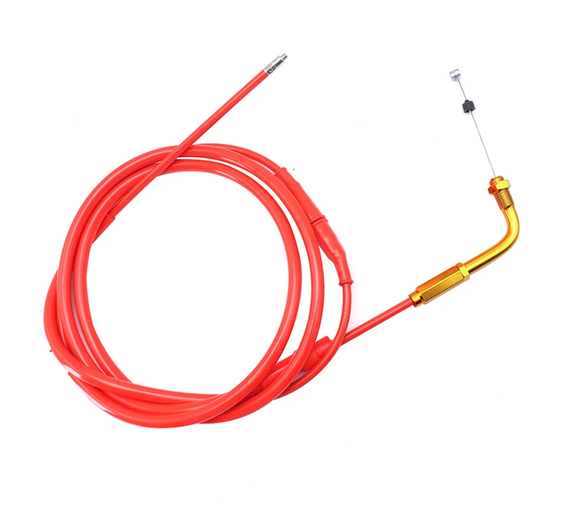 Sclmotos- CNC Motorcycle 90 Degree Adjuster Throttle Cable Screw Head Brake Clutch Wire Cable For Dirt Pit Bike Moped Scooter