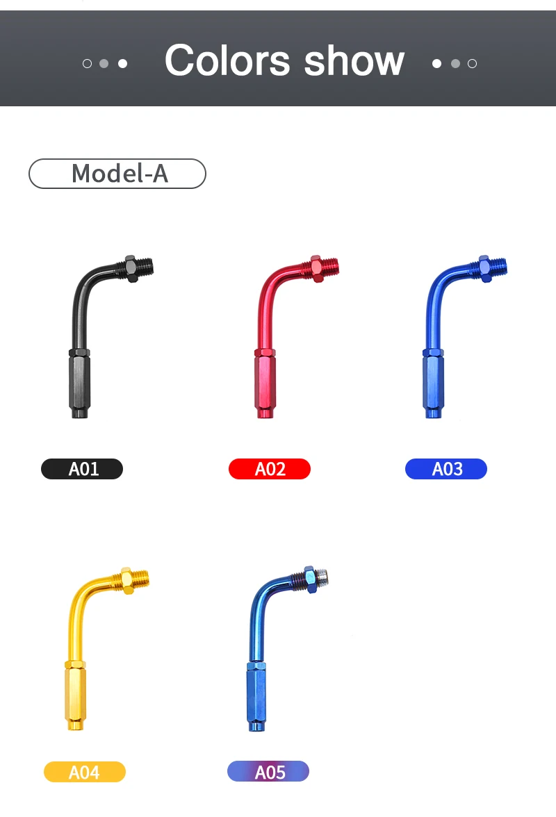 Sclmotos- CNC Motorcycle 90 Degree Adjuster Throttle Cable Screw Head Brake Clutch Wire Cable For Dirt Pit Bike Moped Scooter
