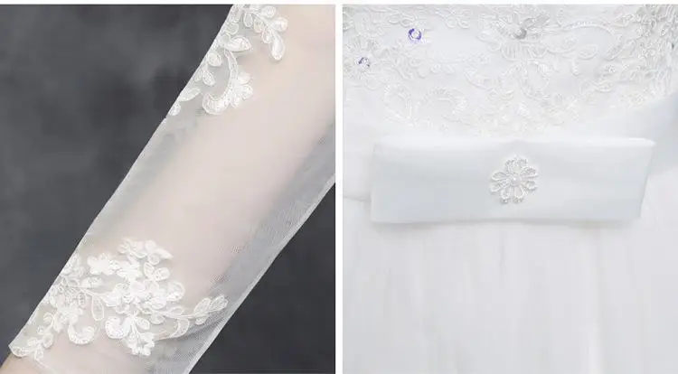 Wedding Dress 2019 The Elegant Half Sleeve Sexy V-neck Court Train Ball Gown Princess Vintage Lace Wedding Dresses Plus Szie