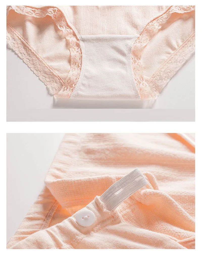 3 Colors Plus Size Cotton Pregnant Shorts High Waist Pregnancy Briefs Adjustable Maternity Underwear Panties for Women Clothes