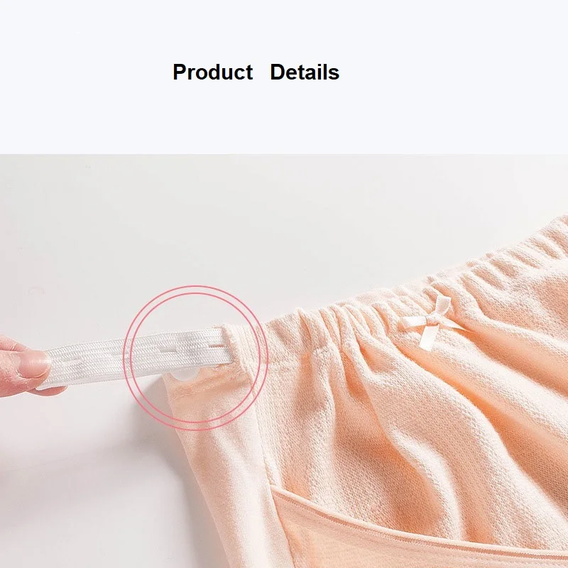 3 Colors Plus Size Cotton Pregnant Shorts High Waist Pregnancy Briefs Adjustable Maternity Underwear Panties for Women Clothes