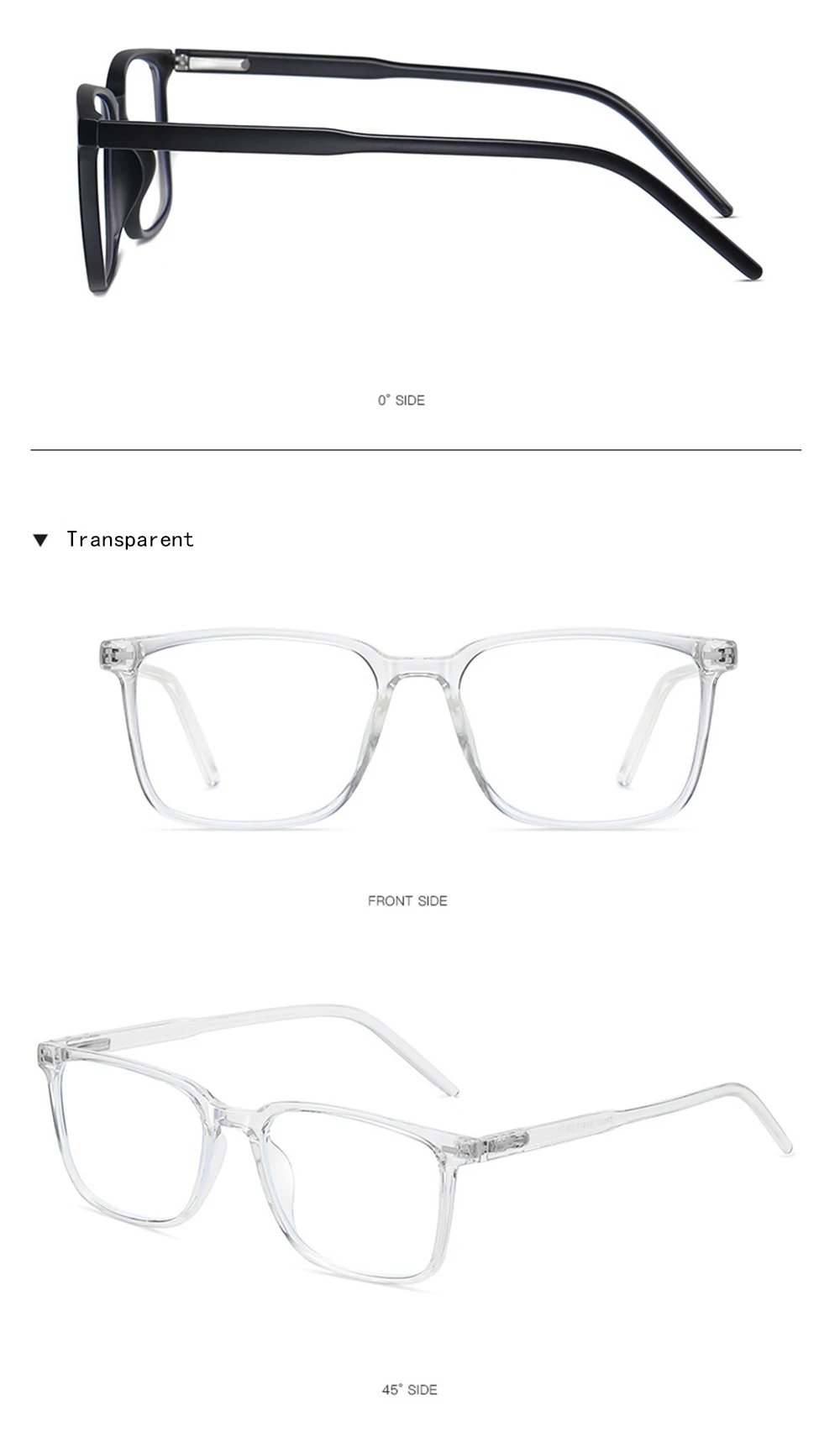 VIVIBEE 2026 Square Blue Light Blocking Glasses Men TR90 Light Frame Anti Blue Ray Eyeglasses Women Classic Computer Eyewear