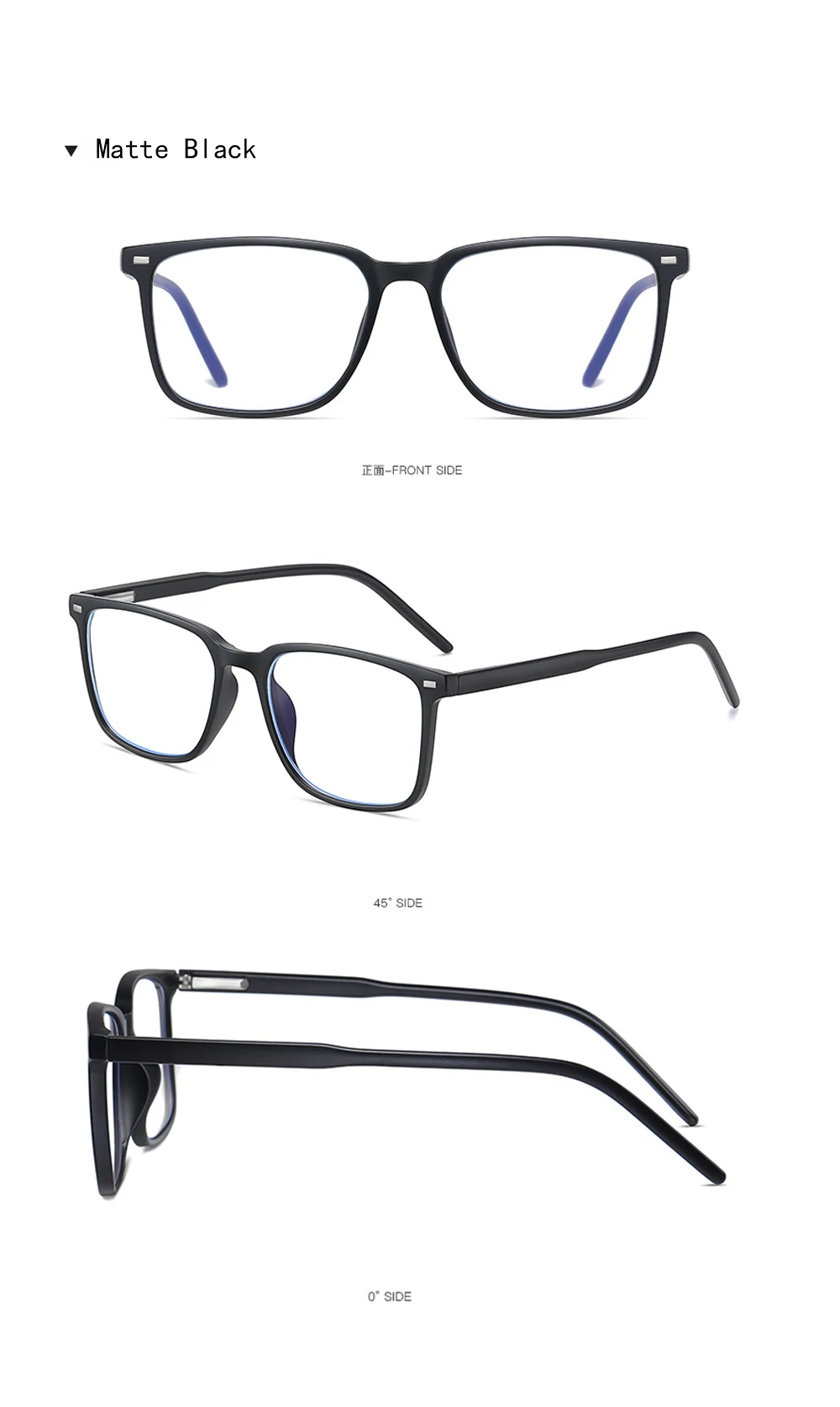 VIVIBEE 2026 Square Blue Light Blocking Glasses Men TR90 Light Frame Anti Blue Ray Eyeglasses Women Classic Computer Eyewear