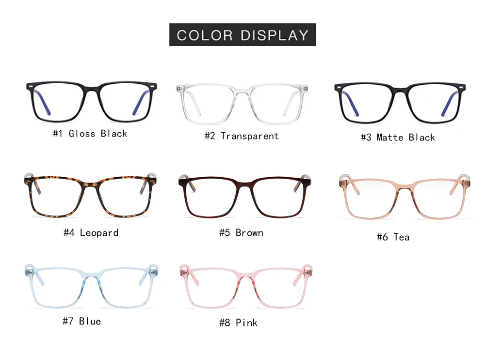 VIVIBEE 2026 Square Blue Light Blocking Glasses Men TR90 Light Frame Anti Blue Ray Eyeglasses Women Classic Computer Eyewear
