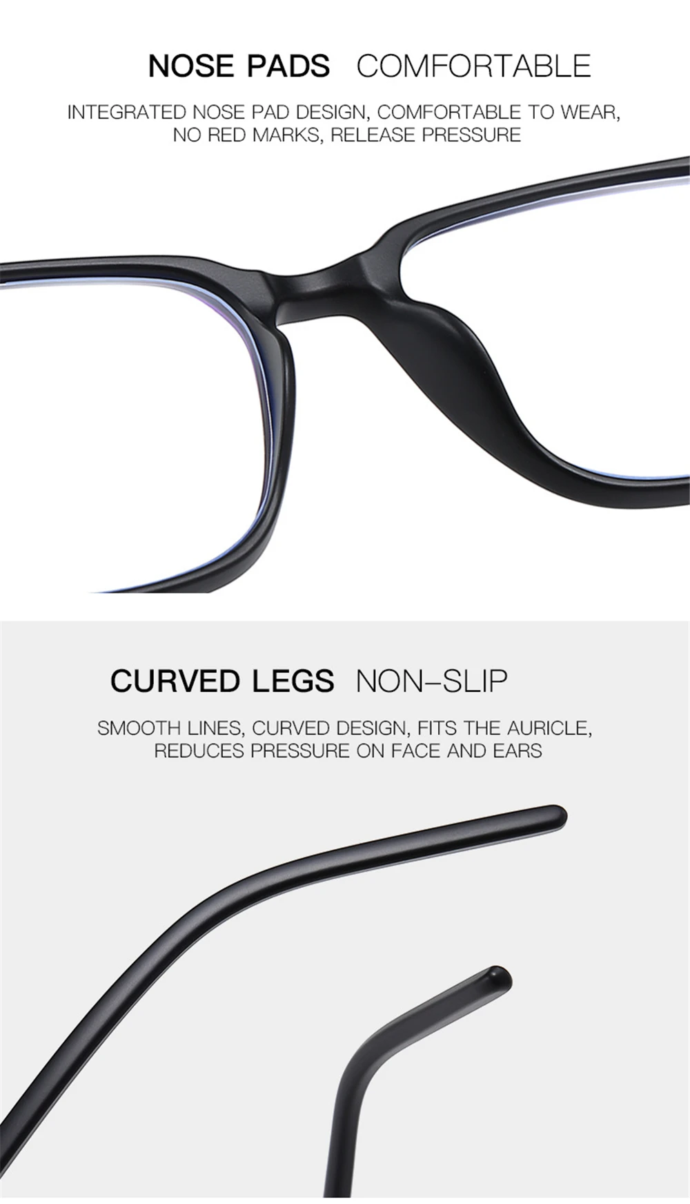VIVIBEE 2026 Square Blue Light Blocking Glasses Men TR90 Light Frame Anti Blue Ray Eyeglasses Women Classic Computer Eyewear