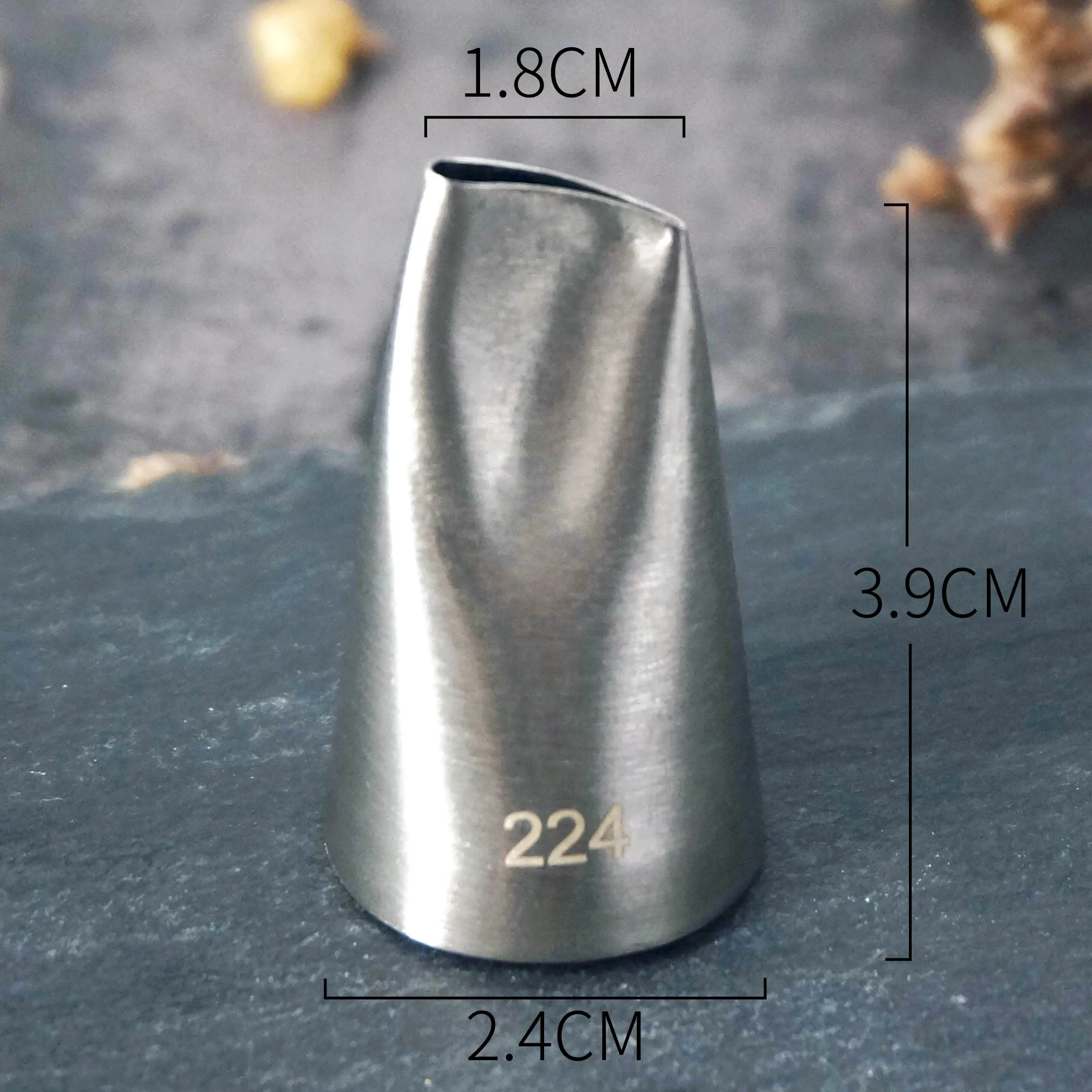 #224 225 Rose Petal Piping Nozzle Korea Bean Paste Flower Petals Cake Decorating Icing Tip Nozzles For Cream Medium Size
