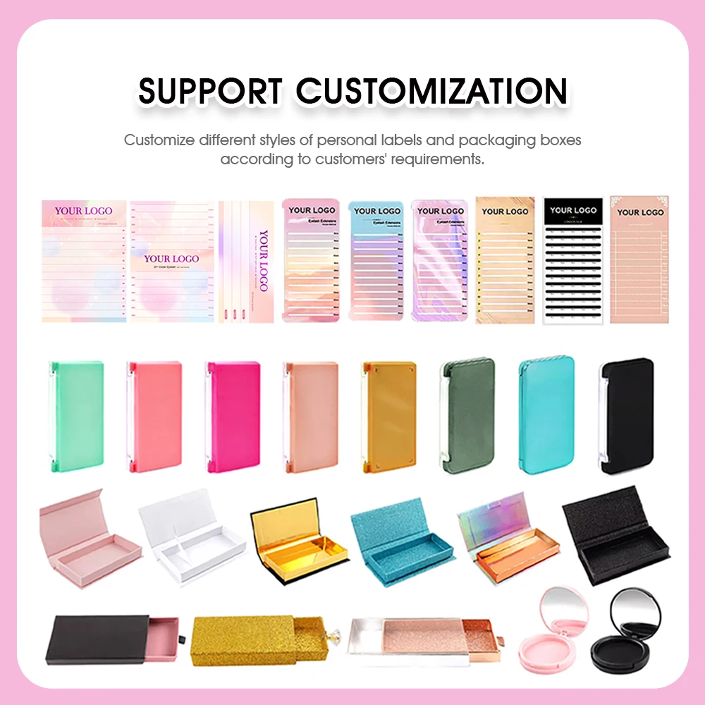 MASSCAKU New Arrival YY Shape Lash Fluffy Individual Eyelash Extensions Natural and Soft Lash Wholesale/Supplies