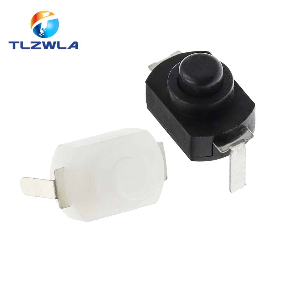 10PCS 12*8MM DC 30V 1A On Off Mini Push Button Switch for Electric Torch 1208YD Self Locking