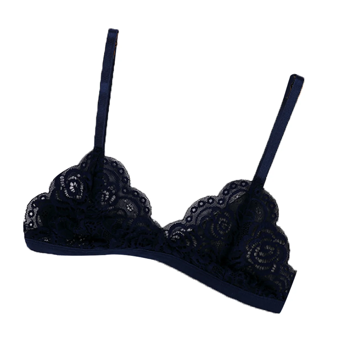 Women's Thin Bra Without Chest Pad Fashion Sexy Lace Lingerie Cutout Back Buckle Tube Top Women's Underwear Summer Clothes
