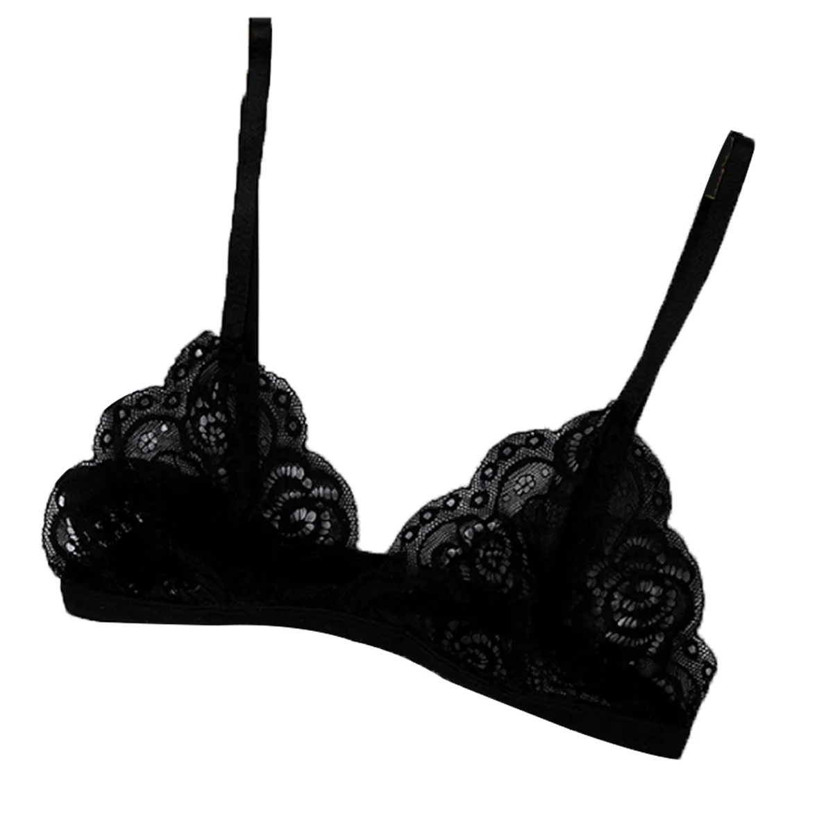 Women's Thin Bra Without Chest Pad Fashion Sexy Lace Lingerie Cutout Back Buckle Tube Top Women's Underwear Summer Clothes