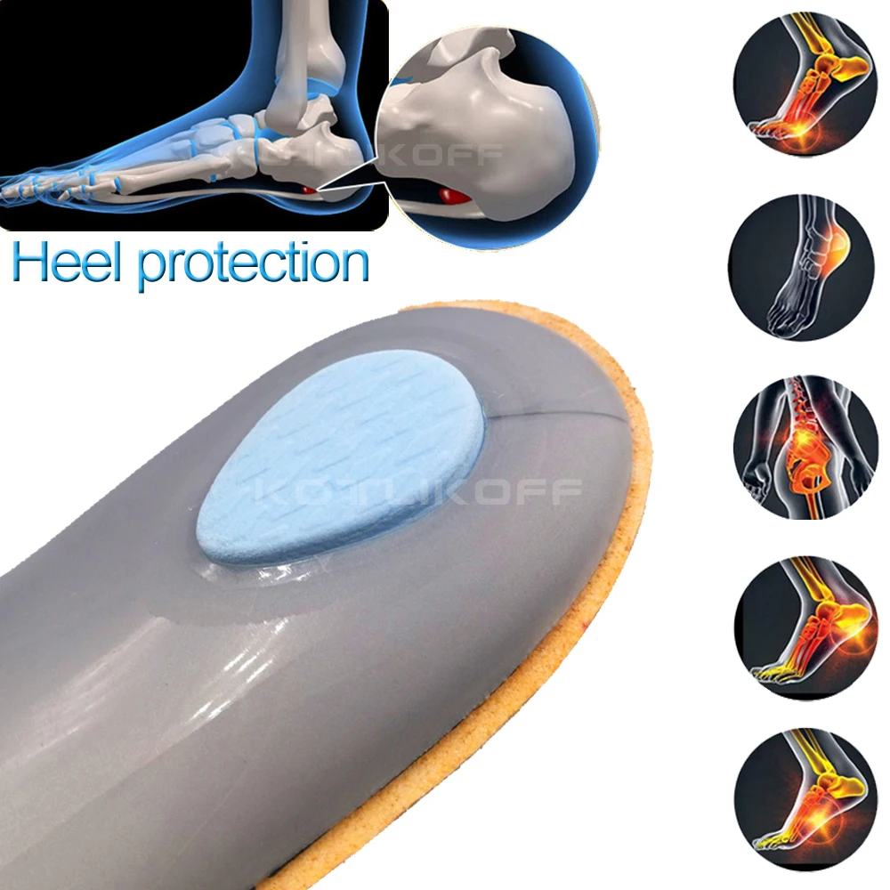 Leather Orthotic Insole For Flat Feet Arch Support Orthopedic Shoes Sole Insoles For Feet Men's Shoes Women Children O/X Leg Pad