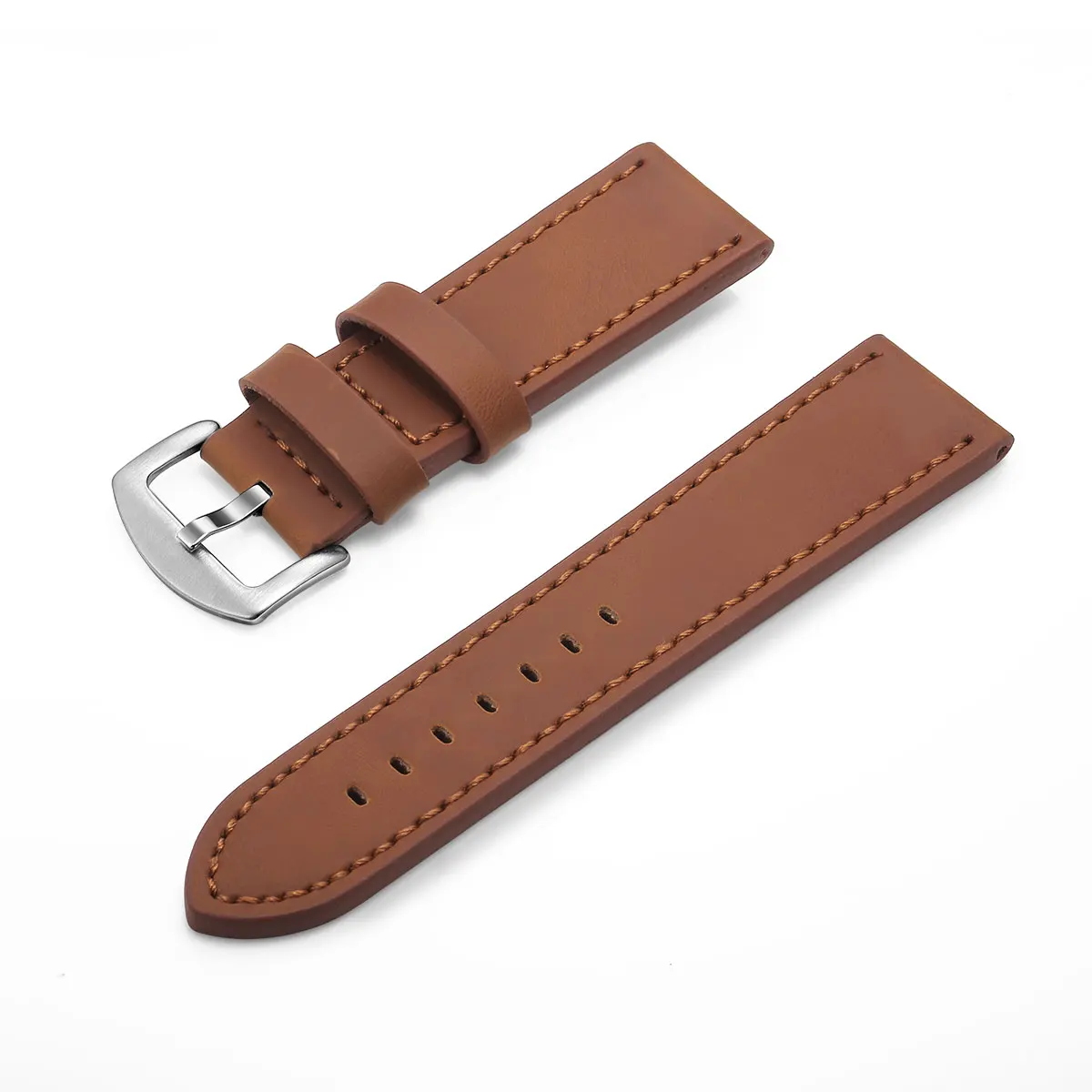 Fashion Watch Band Strap Sport Vintage Leather Watchband Stainless Steel Buckle Watch Accessories 18mm 20mm 22mm 24mm