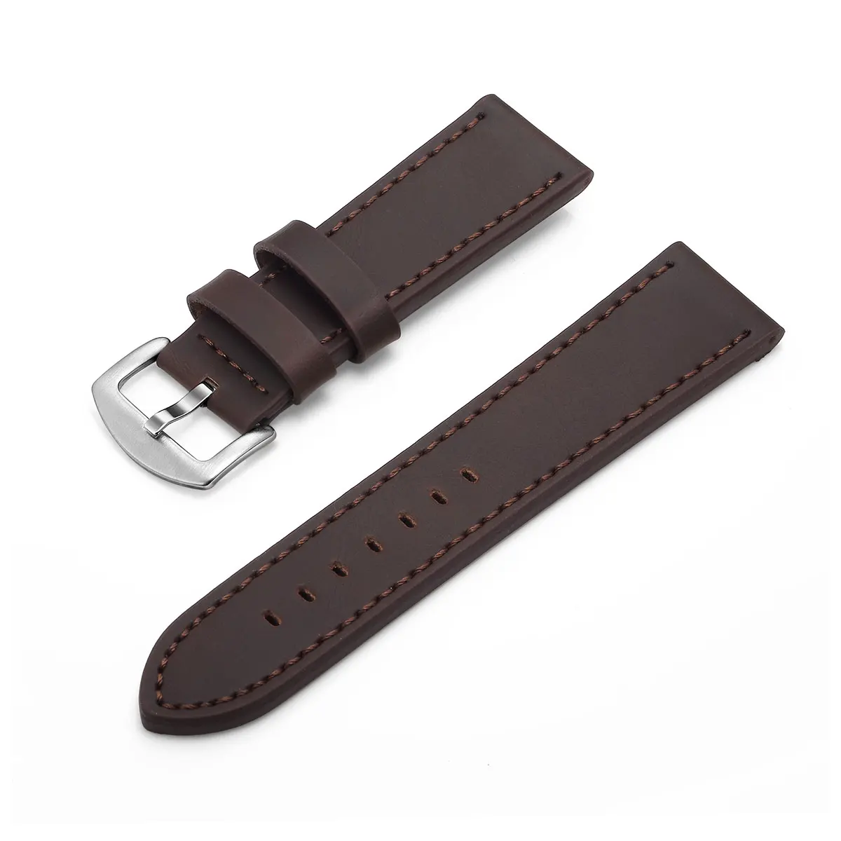 Fashion Watch Band Strap Sport Vintage Leather Watchband Stainless Steel Buckle Watch Accessories 18mm 20mm 22mm 24mm