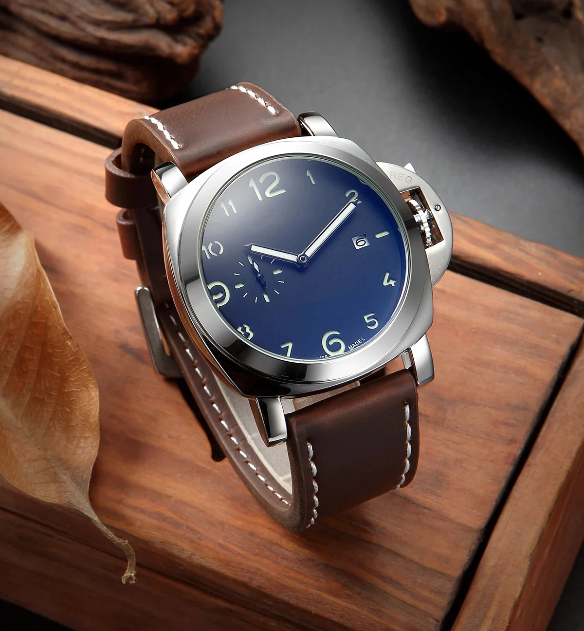Fashion Watch Band Strap Sport Vintage Leather Watchband Stainless Steel Buckle Watch Accessories 18mm 20mm 22mm 24mm