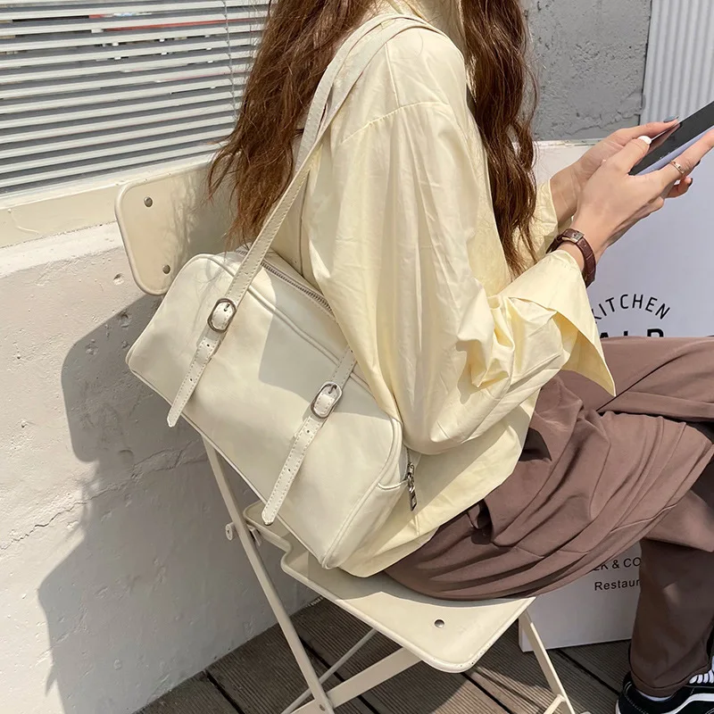 Fashion Women Green Big Shoulder Bags PU Leather Female Purse Handbags Large Capacity Ladies Daily Small Casual Tote Bolso Mujer