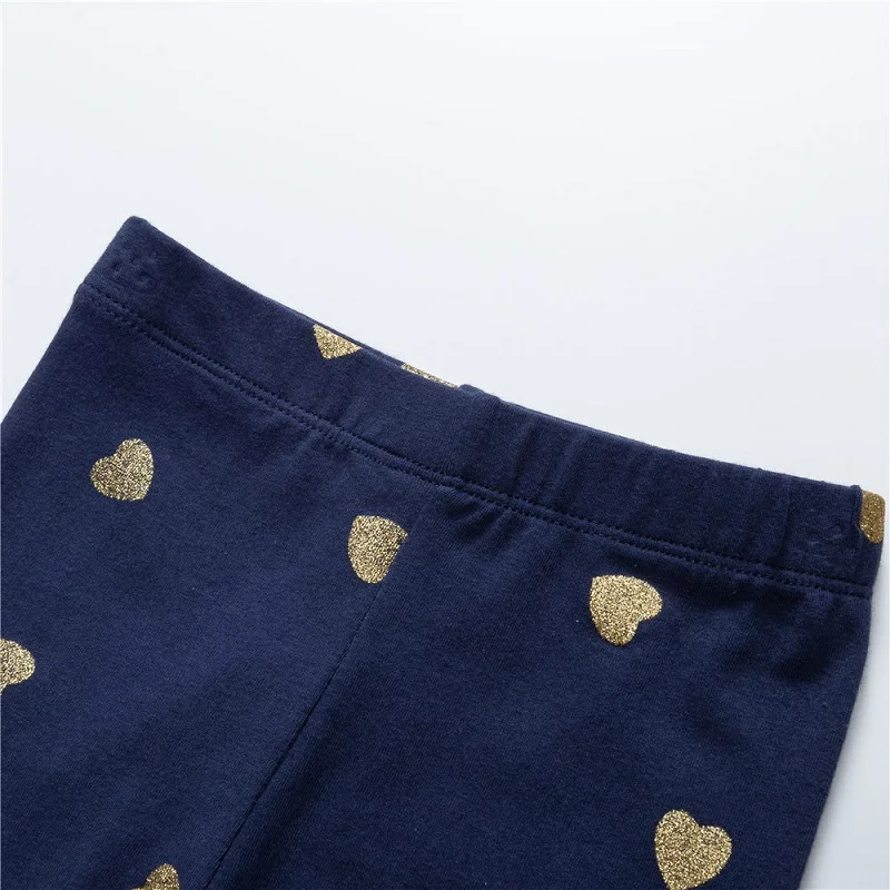Girls Leggings 100% Cotton Girl's Trousers Fille Girls Pants Skinny Print Cartoon Pattern Kids Children Leggings Trousers KF083