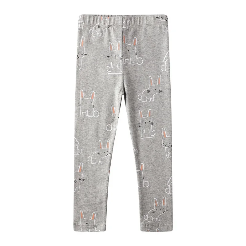 Girls Leggings 100% Cotton Girl's Trousers Fille Girls Pants Skinny Print Cartoon Pattern Kids Children Leggings Trousers KF083